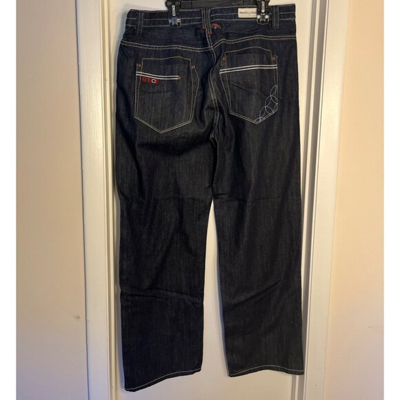 Y2K Enyce Sean Combs Jeans Mens 40x32 Blue Baggy Hip Hop Streetwear Grunge 90s - Picture 1 of 11